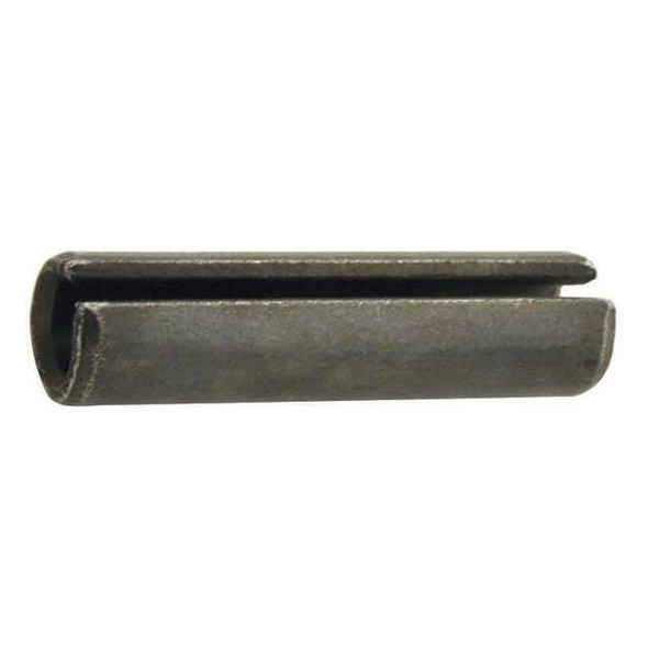 Slotted Spring Pin, 8 mm Outside Dia, 60 mm L, Steel, 25 PK
