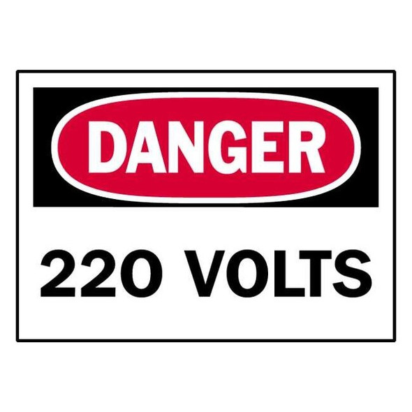 Brady Equipment Label,3-1/2 In. H,PK5, 86064 86064