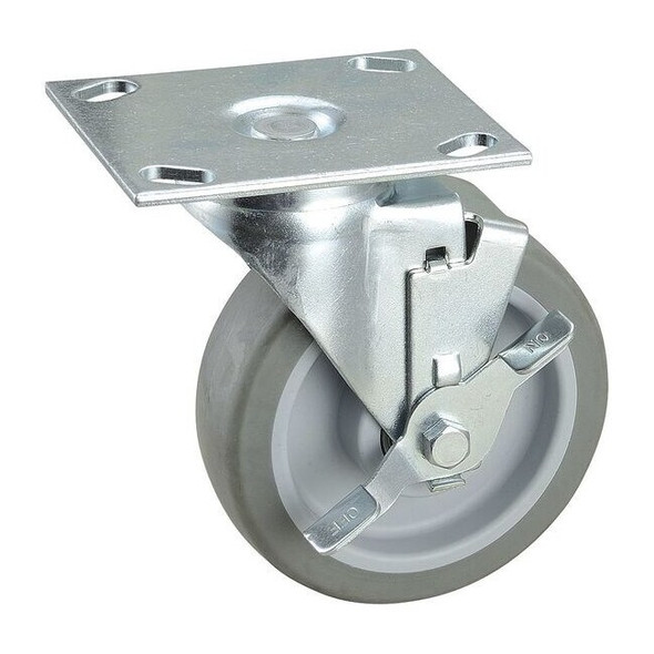 Swivel NSF-Listed Plate Cstr w/Brke,NSF-Listed Plate Type B