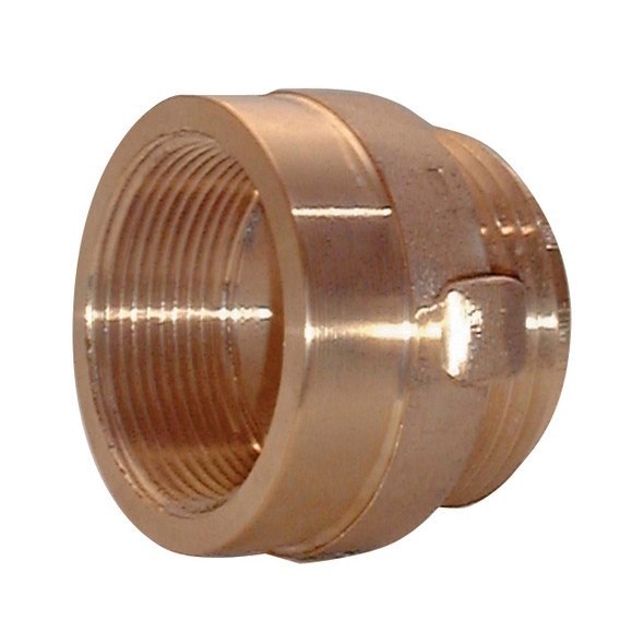 Female x Male Brass Hexagon Adapter, 1 1/2" NPT x 1 1/2" NST, 1/Each