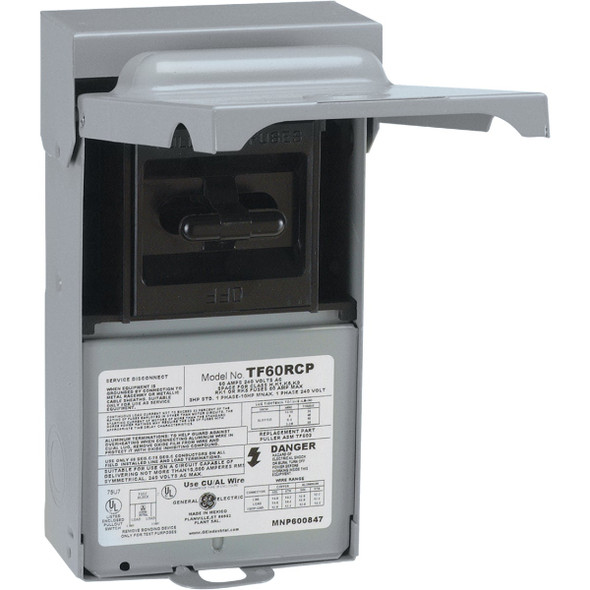 GE 60A 240V Fused Air Conditioner Disconnect U065F1P