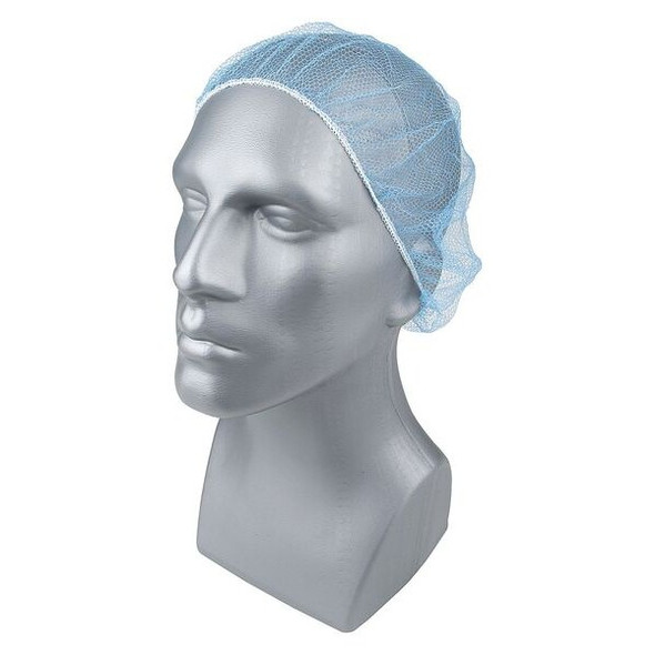 Condor Hairnet,Polyester,Blue,18 in,PK1000 23KX29 Condor Hairnet,Polyester,Blue,18 in,PK1000 23KX29