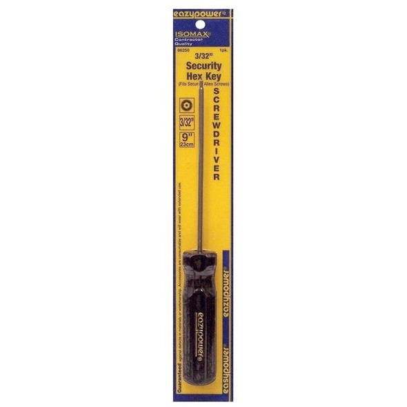 Eazypower Tamper Resistant Hex Screwdriver 3/32 in Round 86250
