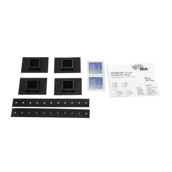 Quakehold! Equipment Fastener,200 Lbs,Black RD.T6.4B.1