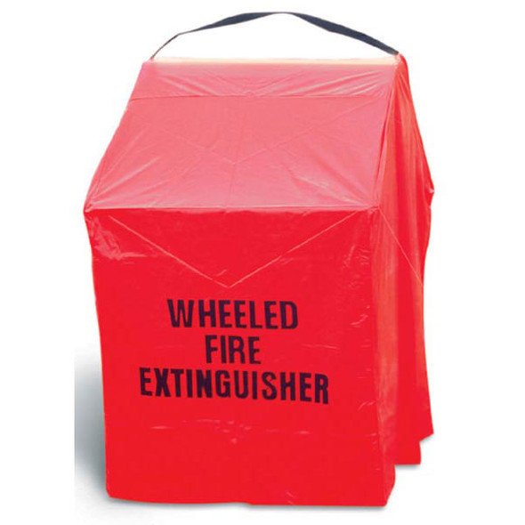 Heavy-Duty Wheeled Unit Cover, 58"H x 52"W x 38"D, Red, 1/Each