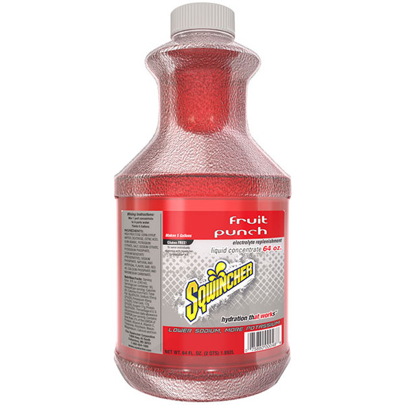 Sqwincher® Regular Liquid Concentrate, 64 oz Bottles, 5 gal Yield
