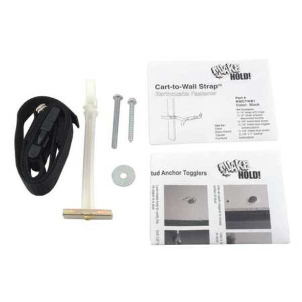 Quakehold! Cart-to-Wall Strap,Black RW.CTW.B.1