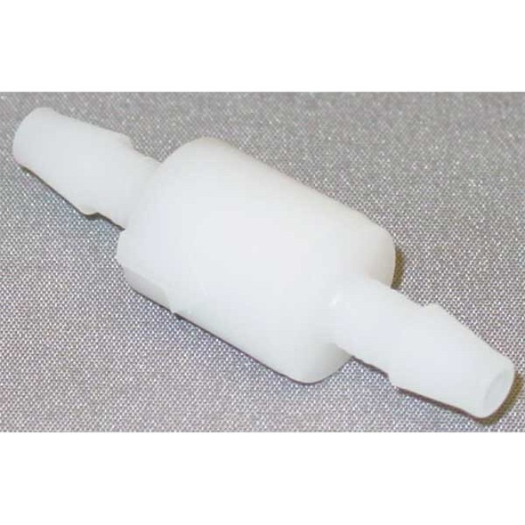 3/16" Barb White Nylon Ball Cone Spring Check Valve