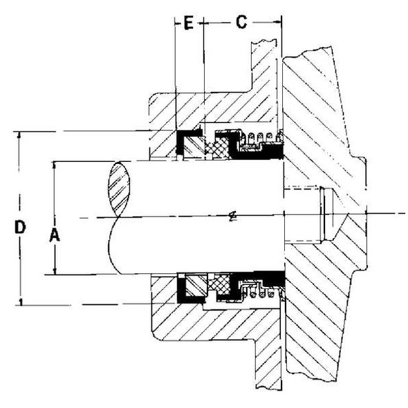 Flowserve Seal,Pump Shaft,5/8 In 16-062-03