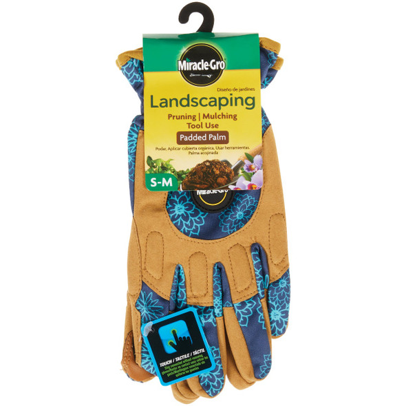 Miracle-Gro Women's Polyester Padded Palm Landscaping Gloves, Small-Medium MG86207/WSM 762324