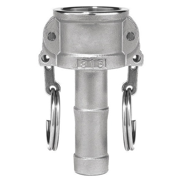 Usa Industrials Cam and Groove Coupling,1/2",304 SS BULK-CGF-287 Usa Industrials Cam and Groove Coupling,1/2",304 SS BULK-CGF-287