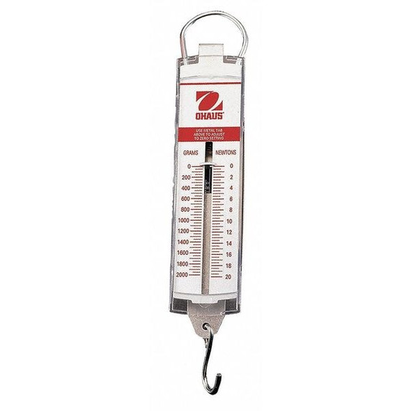 Ohaus Hanging Scale,Linear,2000g/20 N Capacity 8004-MN