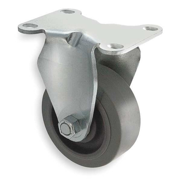 Manufacturer Varies Rigid Plate Caster,Rubber,5 in.,325 lb,C 1UHZ4