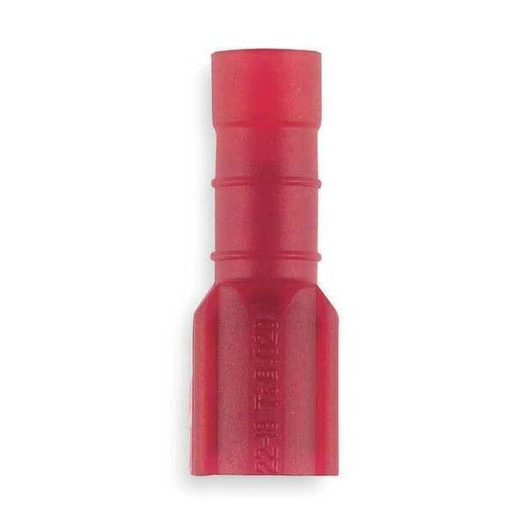 Sta-Kon Female Disconnect,Red,22 to 18 AWG,PK100 18RAD-18277