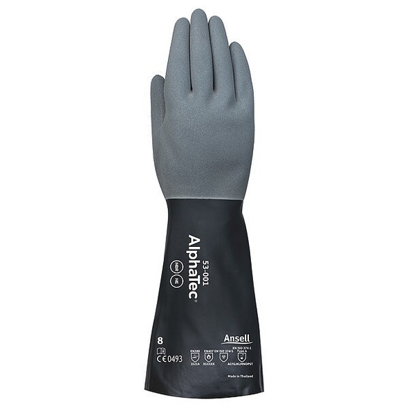 Ansell Chemical Resistant Gloves,13" L,PR 53-001