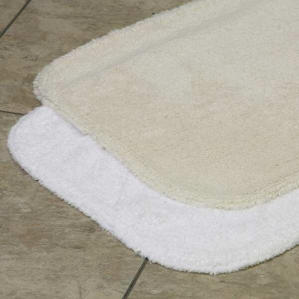 Lacey Mills Bath Rug,Essence,17x24,19 oz.,White 08285STK