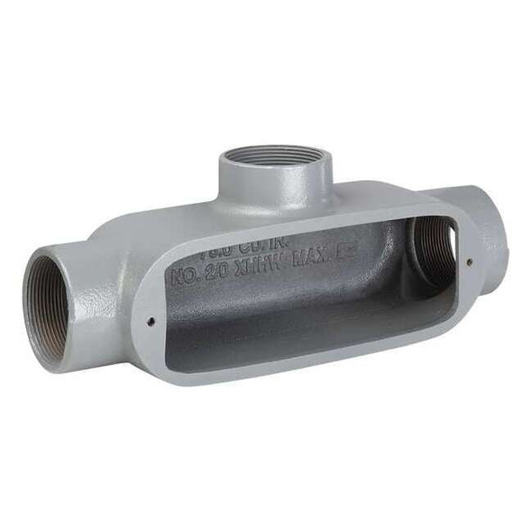 Hubbell Killark Conduit Outlet Body,Aluminum,Trd Sz 1in OT-3