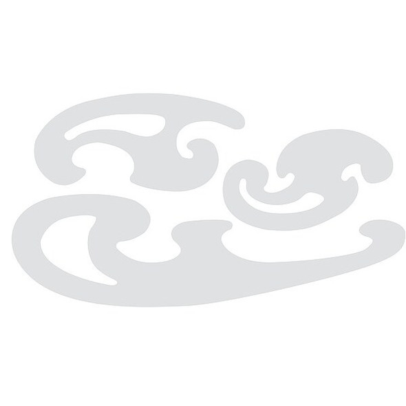 Stencil/Drawing Template, Symbol, Assorted, Various Font, Plastic, Clear