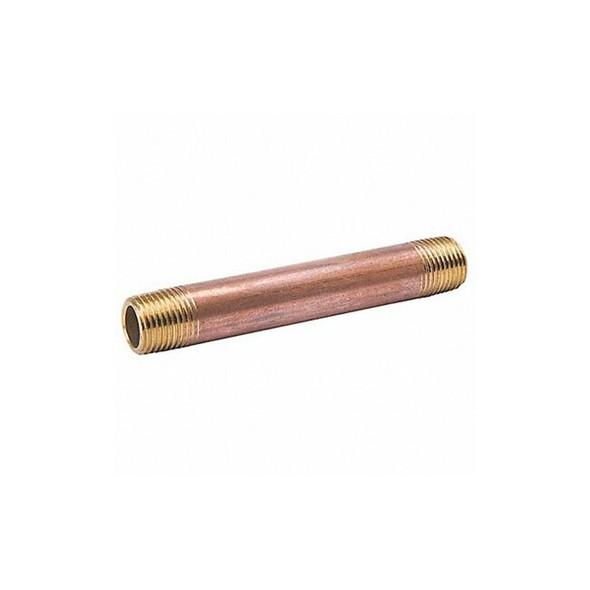 Manufacturer Varies 1/4" MNPT x 6-1/2" TBE Red Brass Pipe Nipple Sch 40 461-065