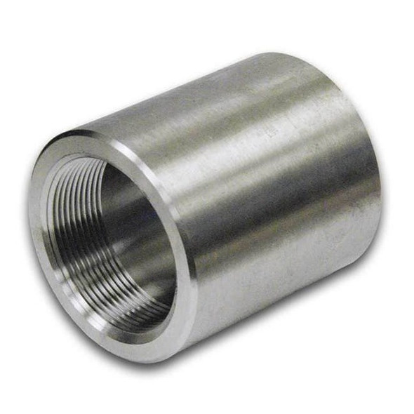 3/4 in FNPT 316/316L SS Coupling, Class 3000, 2 in Length