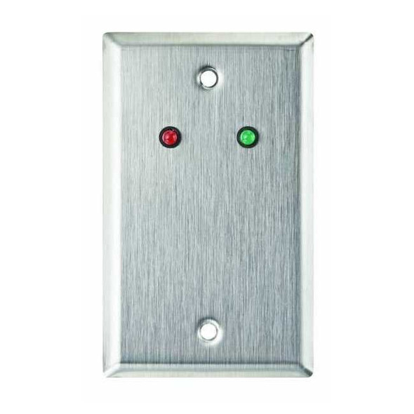 Alarm Controls Wall Plate,Single Gang,Stainless Steel RP-09