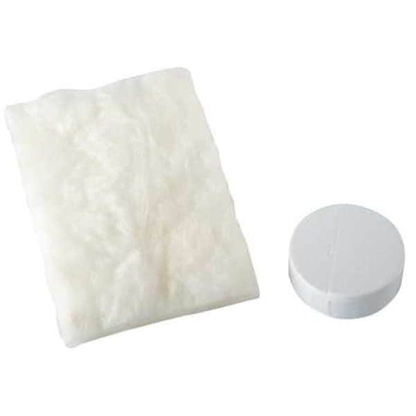 Johns Manville Fitting Cover,End Cap,2-1/2 In Max,White 539994 Johns Manville Fitting Cover,End Cap,2-1/2 In Max,White 539994