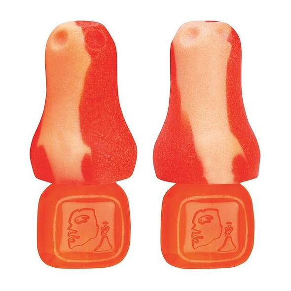TrustFit Plus Reusable Foam Ear Plug, Bell Shape, 31 dB, Orange, 100 PK