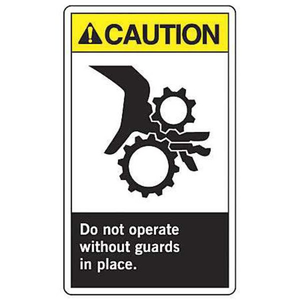 Accuform Safety Label,5 inx3 1/2 in,Vinyl,PK5 LEQM637VSP Accuform Safety Label,5 inx3 1/2 in,Vinyl,PK5 LEQM637VSP
