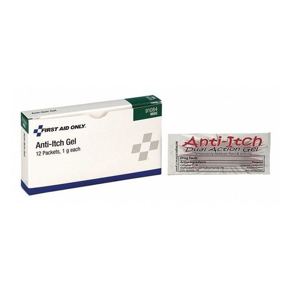 Manufacturer Varies Topical Anti-Itch,0.25oz Packet,Gel,12ct 91084