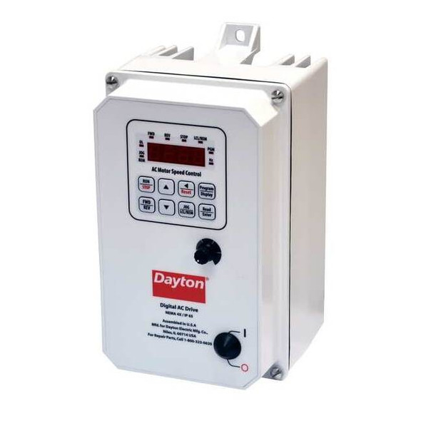 Dayton Variable Frequency Drive, White 13E645
