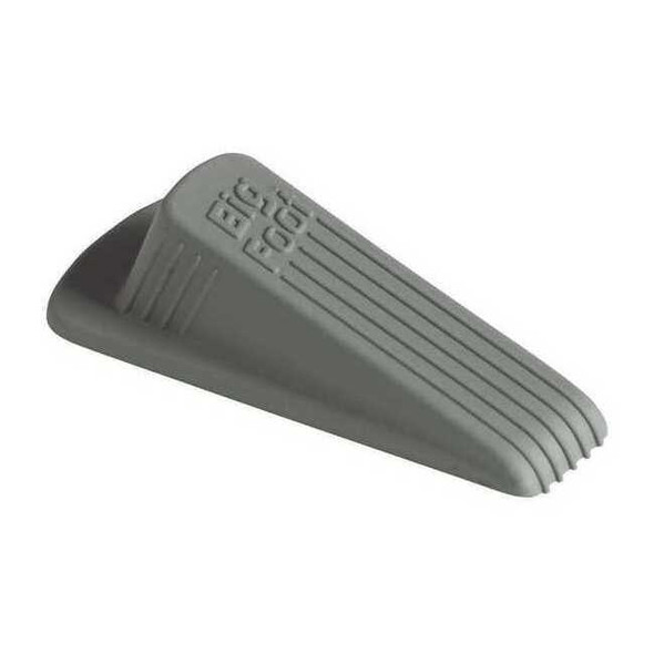 Big Foot Door Wedge, Vulcanized Rubber, Gray, 1-1/4"H x 2"W 29941