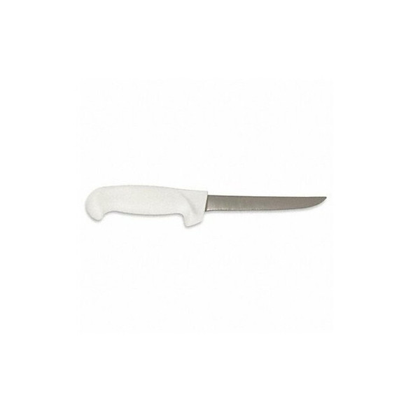 Crestware Boning Knife,6 in Blade,White Handle KN40 Crestware Boning Knife,6 in Blade,White Handle KN40