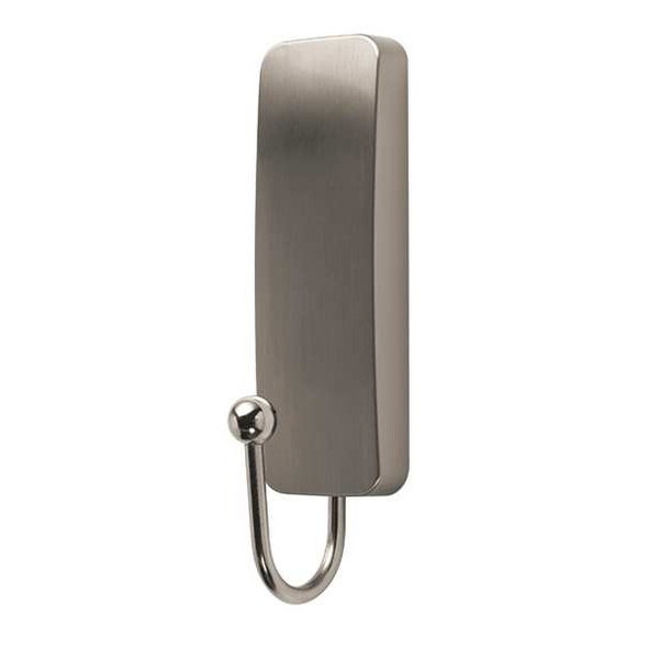 Command Hook,Nickel,Metal,1 in D,3 11/16 in H 17034BN-ES