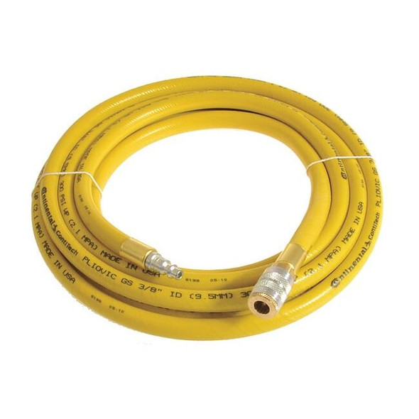 3/8" x 25 ft PVC Coupled Multipurpose Air Hose 300 psi YL