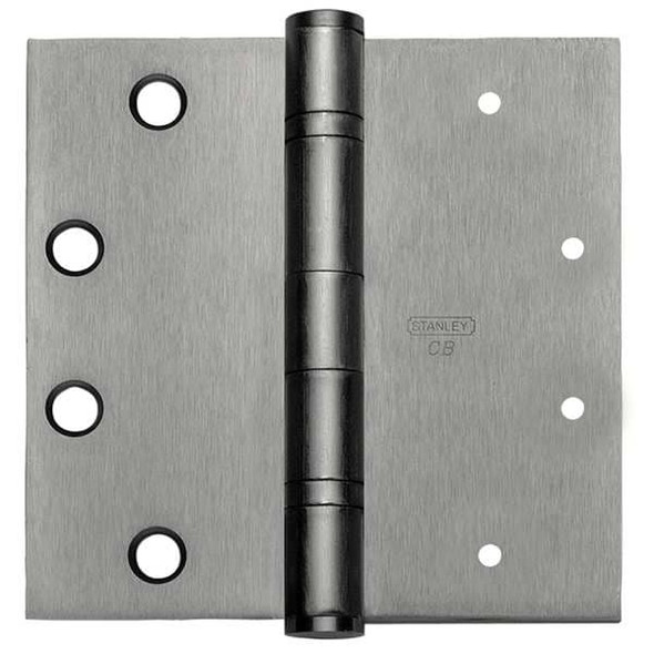 Door and Butt Hinge, Stainless Steel, Full Mortise Mounting, 2 1/4 in Leaf W x 5 in Leaf H, Satin