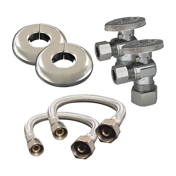 Kissler Faucet Supply Line,3/8x1/2,16in.L AB88-1015