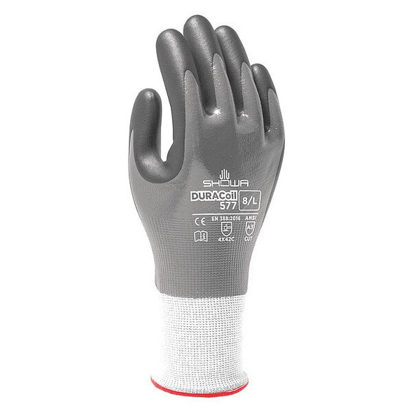 Cut Resistant Coated Gloves, Cut Level A3 ,Foam Nitrile ,Smooth ,S 1 PR