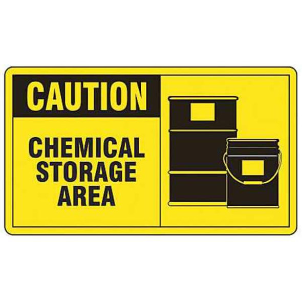Accuform Safety Label,3 1/2 inx5 in,Vinyl,PK5 LCPG602VSP