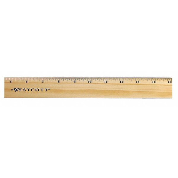 Westcott Ruler,Wood,15 In 05225