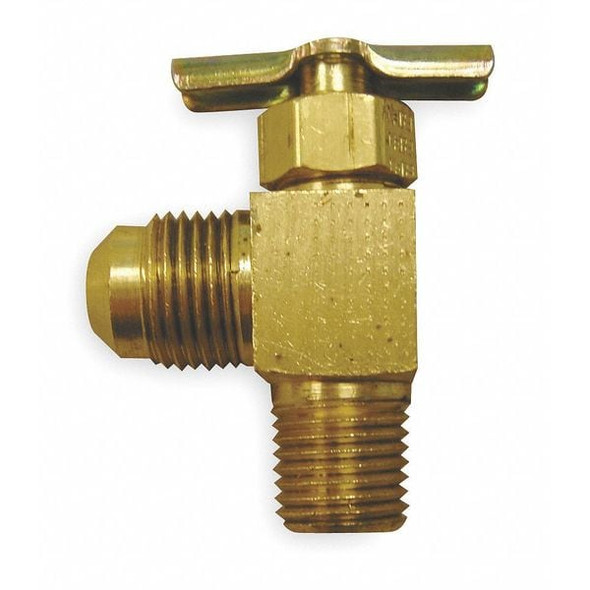 Hansen Needle Valve,Angled,Brass,1/8 x 1/4 In. 320