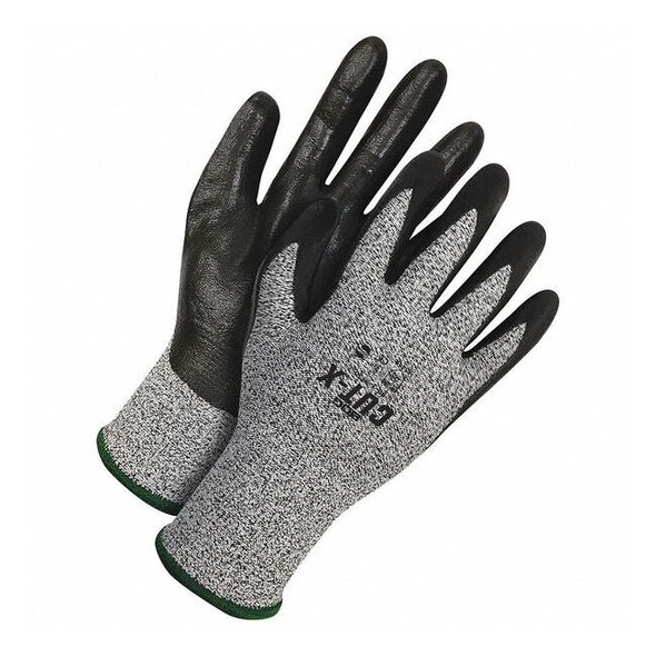 Cut Resistant Coated Gloves, Cut Level A2 ,Dipped ,Nitrile ,Smooth ,XS 1 PR