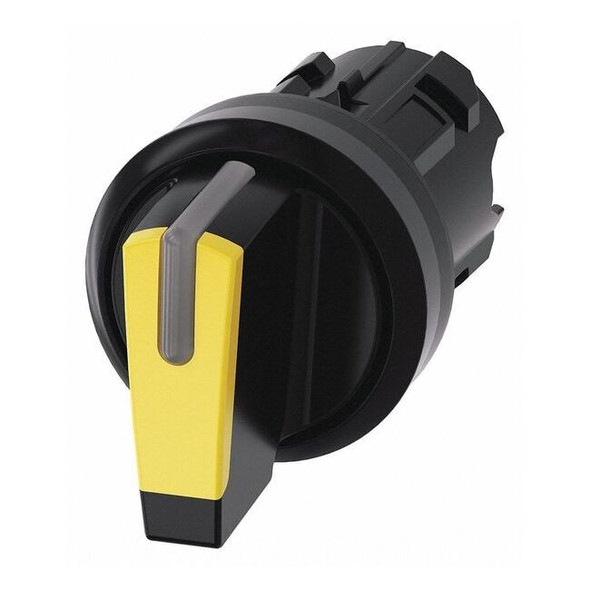 Siemens ShortHandSelectSwtch,Illum,Ylw,3Pos,22mm 3SU1002-2BL30-0AA0