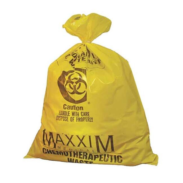 Manufacturer Varies Chemo Waste Bags,14 gal.,Yellow,PK100 WYCB142233