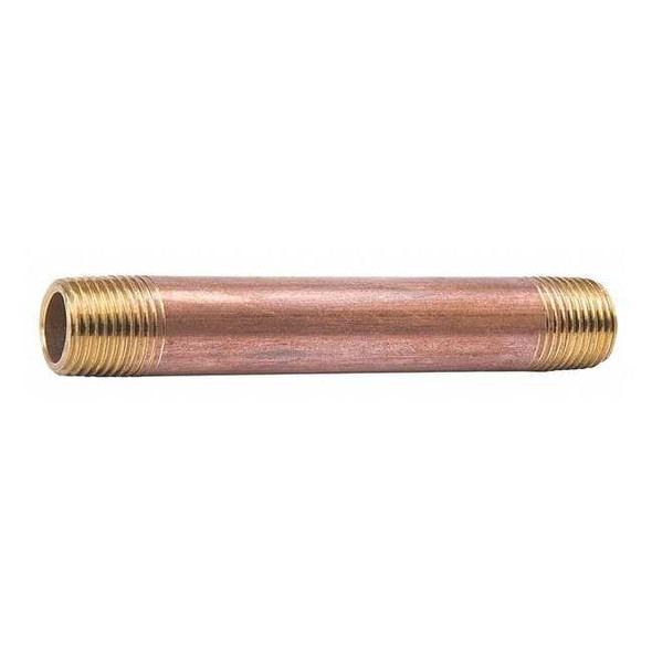 Manufacturer Varies 3" MNPT x 3" TBE Red Brass Pipe Nipple Sch 40 594-030