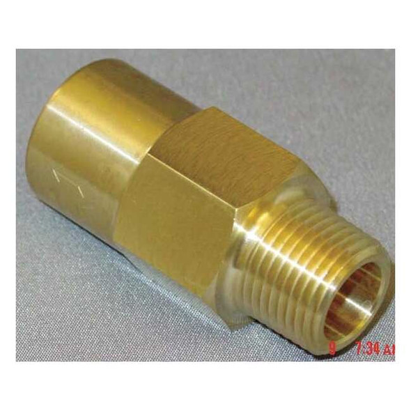 3/8" MNPT x FNPT Brass Piston Spring Check Valve