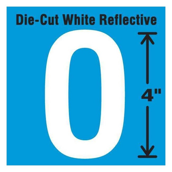 Stranco LetterLabel,Vinyl,4inH,2-1/2inW,PK5 DWR-4-O-5