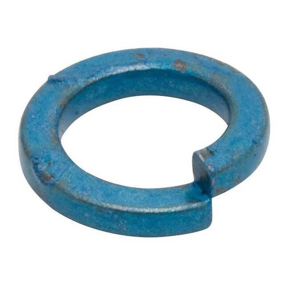 Split Lock Washer, For Screw Size M10 Steel, Metric Blue Finish, 100 PK