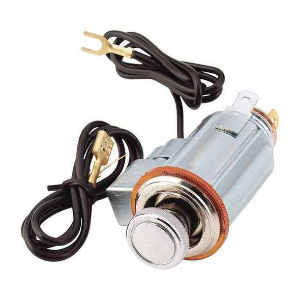 Victor Short Knob Lighter,Black/Silver 05140-8