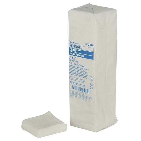 Covidien Sponge, Non-Sterile, White, Gauze, PK200 KCGS019346
