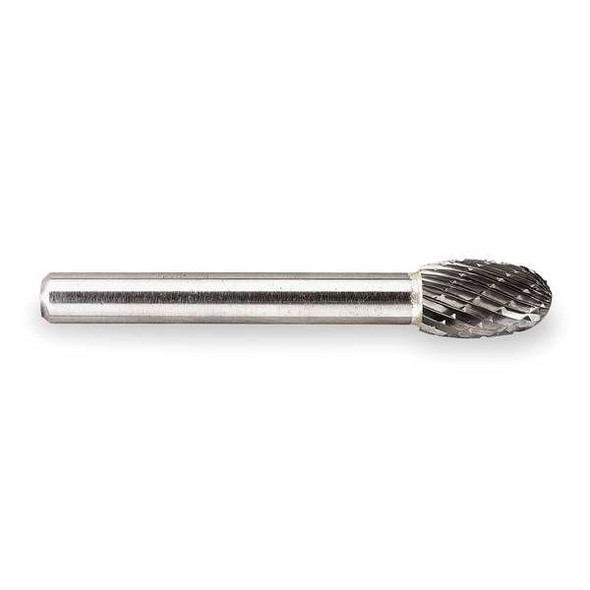 Widia Carbide Bur,Egg,1/4 Cut Dia,dbl Cut M41363